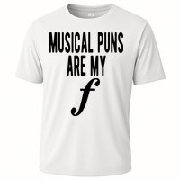 Musical Puns Are My Forte Band Instrument Fun Music Cooling Performance Crew T-Shirt