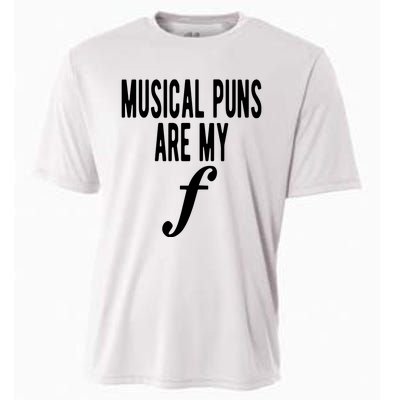 Musical Puns Are My Forte Band Instrument Fun Music Cooling Performance Crew T-Shirt