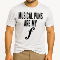Musical Puns Are My Forte Band Instrument Fun Music Cooling Performance Crew T-Shirt