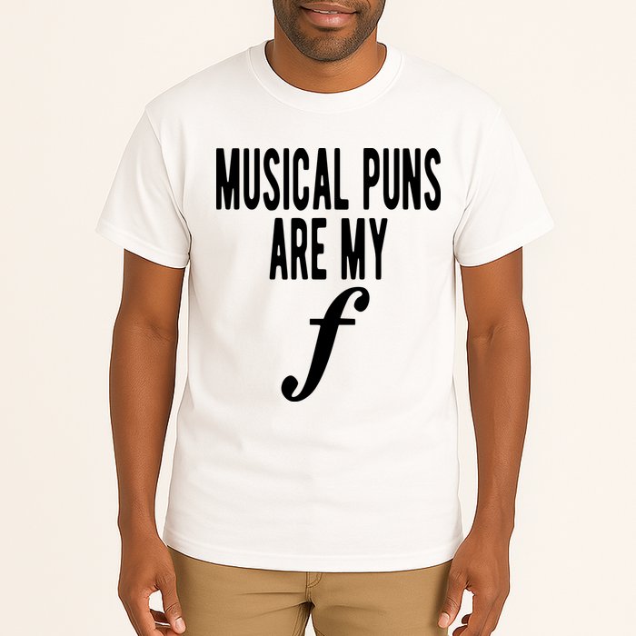 Musical Puns Are My Forte Band Instrument Fun Music Tall T-Shirt