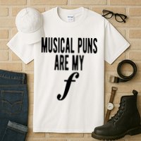 Musical Puns Are My Forte Band Instrument Fun Music Tall T-Shirt