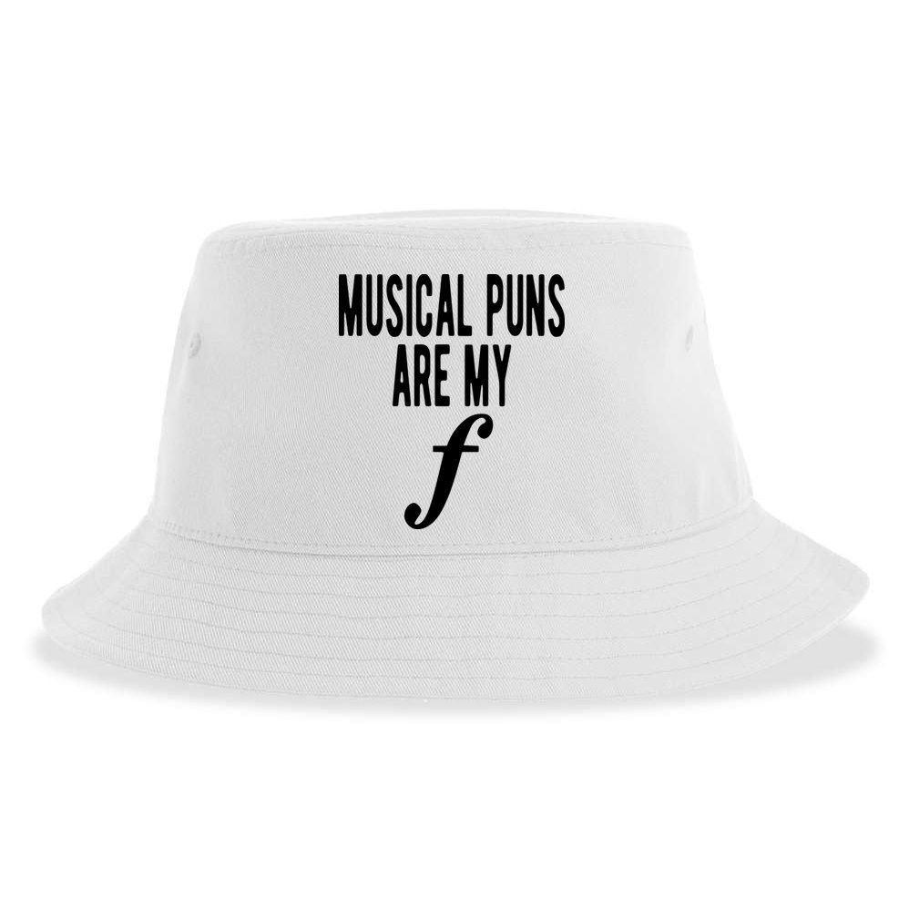 Musical Puns Are My Forte Band Instrument Fun Music Sustainable Bucket Hat