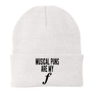 Musical Puns Are My Forte Band Instrument Fun Music Knit Cap Winter Beanie