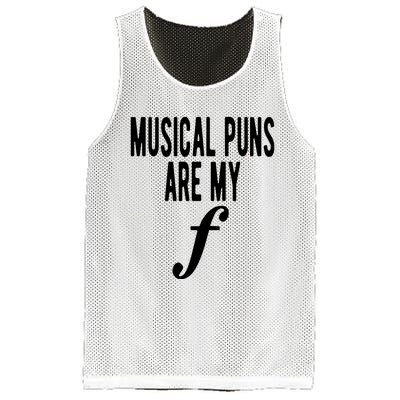 Musical Puns Are My Forte Band Instrument Fun Music Mesh Reversible Basketball Jersey Tank