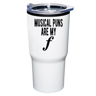 Musical Puns Are My Forte Band Instrument Fun Music Tumbler