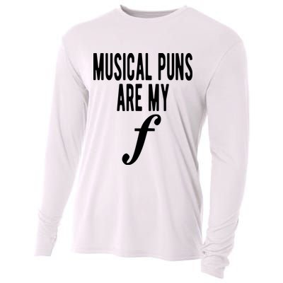 Musical Puns Are My Forte Band Instrument Fun Music Cooling Performance Long Sleeve Crew