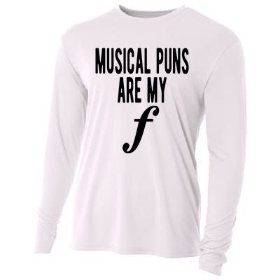 Musical Puns Are My Forte Band Instrument Fun Music Cooling Performance Long Sleeve Crew