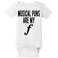 Musical Puns Are My Forte Band Instrument Fun Music Baby Bodysuit