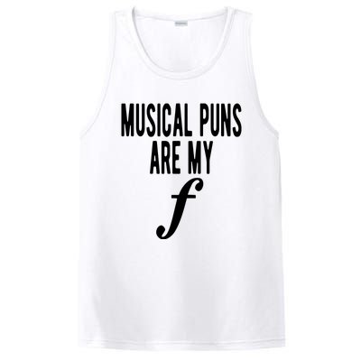 Musical Puns Are My Forte Band Instrument Fun Music PosiCharge Competitor Tank