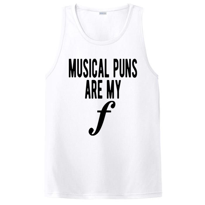 Musical Puns Are My Forte Band Instrument Fun Music PosiCharge Competitor Tank