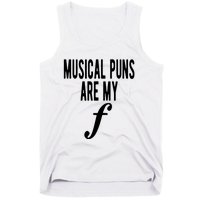 Musical Puns Are My Forte Band Instrument Fun Music Tank Top