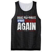 Make Pedophiles Afraid Again Funny Political Election Mesh Reversible Basketball Jersey Tank