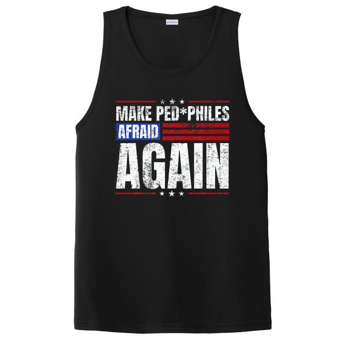 Make Pedophiles Afraid Again Funny Political Election PosiCharge Competitor Tank