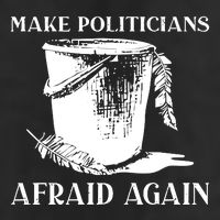 Make Politicians Afraid Again Garment-Dyed Fleece Hoodie