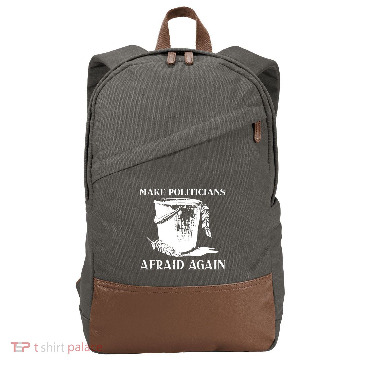 Make Politicians Afraid Again Cotton Canvas Backpack