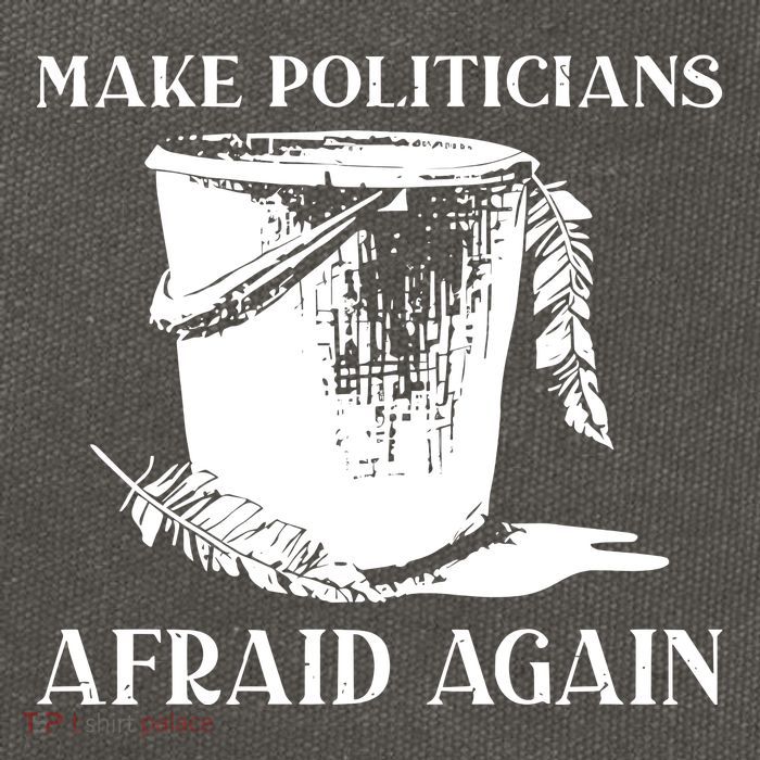 Make Politicians Afraid Again Cotton Canvas Backpack