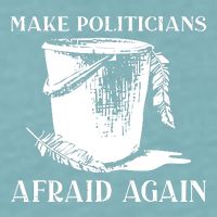 Make Politicians Afraid Again Sueded Cloud Jersey T-Shirt