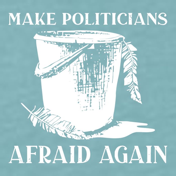 Make Politicians Afraid Again Sueded Cloud Jersey T-Shirt
