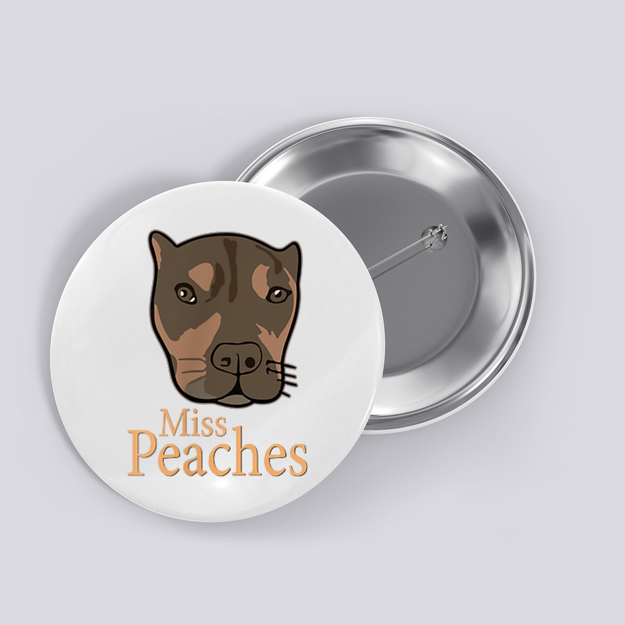Miss Peaches Adopt Don’T Shop Button