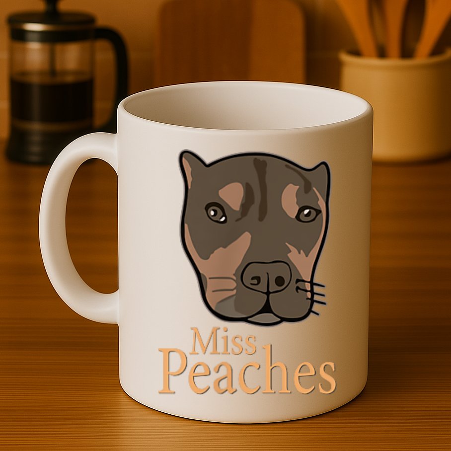 Miss Peaches Adopt Don’T Shop Mug