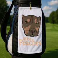 Miss Peaches Adopt Don’T Shop Golf Towel