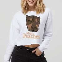 Miss Peaches Adopt Don’T Shop Cropped Pullover Crew