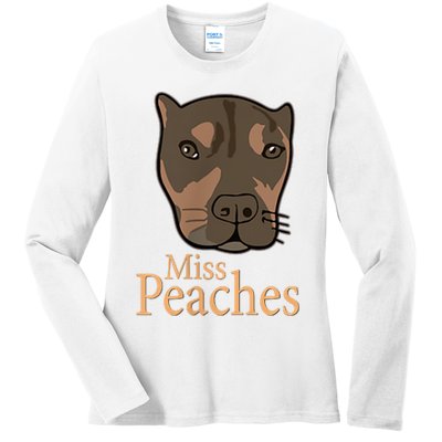 Miss Peaches Adopt Don’T Shop Ladies Long Sleeve Shirt