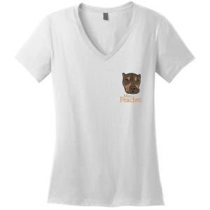 Miss Peaches Adopt Don’T Shop Women's V-Neck T-Shirt