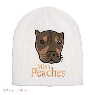 Miss Peaches Adopt Don’T Shop Short Acrylic Beanie