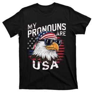 My Pronouns Are Usa Patriotic Eagle T-Shirt