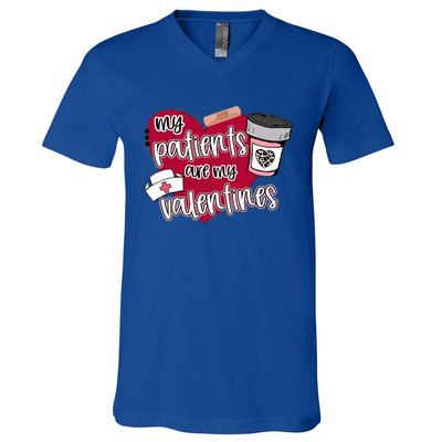 My Patients Are My Valentines Nurse Love Cute Gift V-Neck T-Shirt