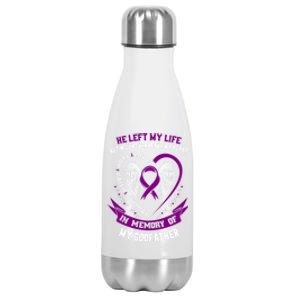 Memorial Products Alzheimers Awareness Stainless Steel Insulated Water Bottle