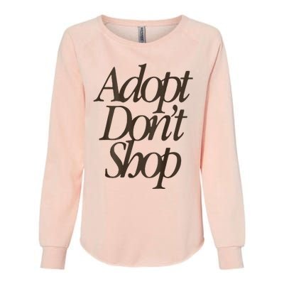 Miss Peaches Adopt Don’T Shop Womens California Wash Sweatshirt