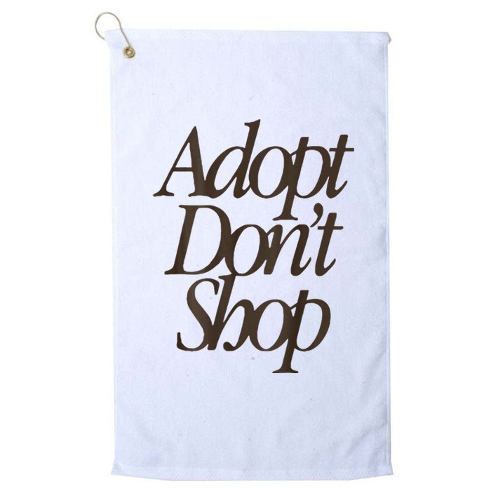 Miss Peaches Adopt Don’T Shop Platinum Collection Golf Towel