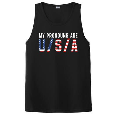 My Pronouns Are Usa Apparel PosiCharge Competitor Tank