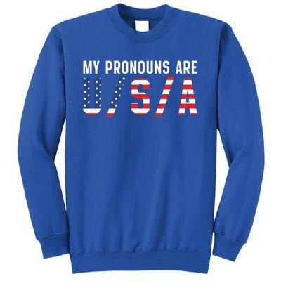 My Pronouns Are Usa Apparel Sweatshirt