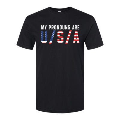 My Pronouns Are Usa Apparel Softstyle® CVC T-Shirt