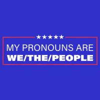 My Pronouns Are We The People Short Acrylic Beanie