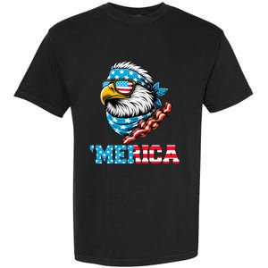 Merican Patriotic Apparel July 4th Celebrations Usa Pride Garment-Dyed Heavyweight T-Shirt