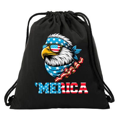 Merican Patriotic Apparel July 4th Celebrations Usa Pride Drawstring Bag