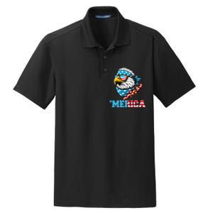 Merican Patriotic Apparel July 4th Celebrations Usa Pride Dry Zone Grid Polo