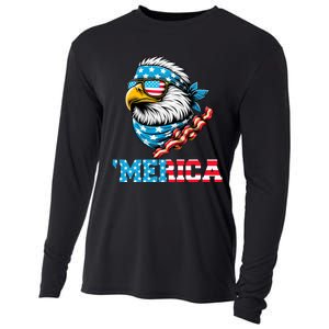 Merican Patriotic Apparel July 4th Celebrations Usa Pride Cooling Performance Long Sleeve Crew