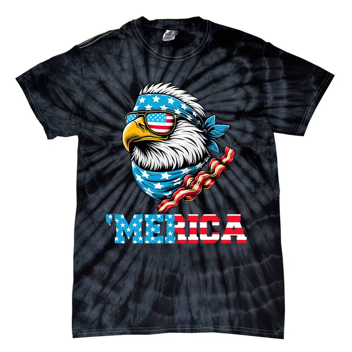 Merican Patriotic Apparel July 4th Celebrations Usa Pride Tie-Dye T-Shirt