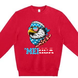 Merican Patriotic Apparel July 4th Celebrations Usa Pride Premium Crewneck Sweatshirt