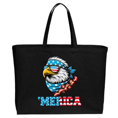 Merican Patriotic Apparel July 4th Celebrations Usa Pride Cotton Canvas Jumbo Tote