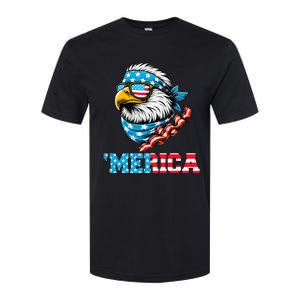 Merican Patriotic Apparel July 4th Celebrations Usa Pride Softstyle CVC T-Shirt