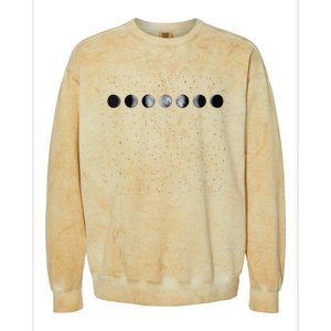 Moon Phases Astronomy Colorblast Crewneck Sweatshirt