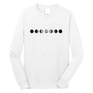 Moon Phases Astronomy Long Sleeve Shirt