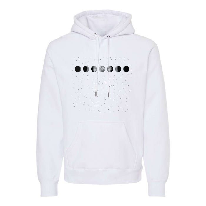 Moon Phases Astronomy Premium Hoodie