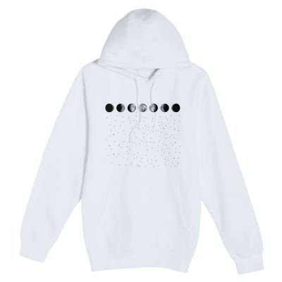 Moon Phases Astronomy Premium Pullover Hoodie